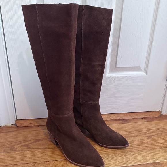 Steve Madden Largo Leather Knee High Boots Size 7.5 - Picture 2 of 16